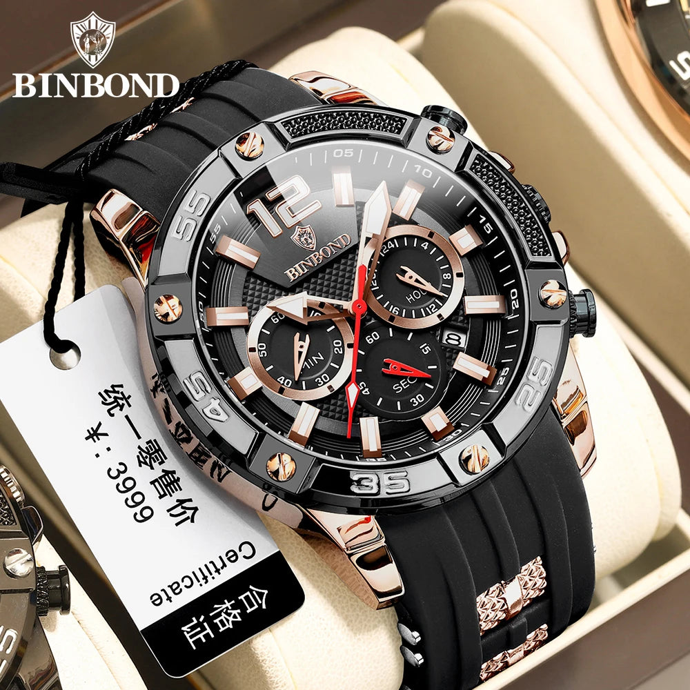 Men's Silicone Strap Luminous Date Watch online